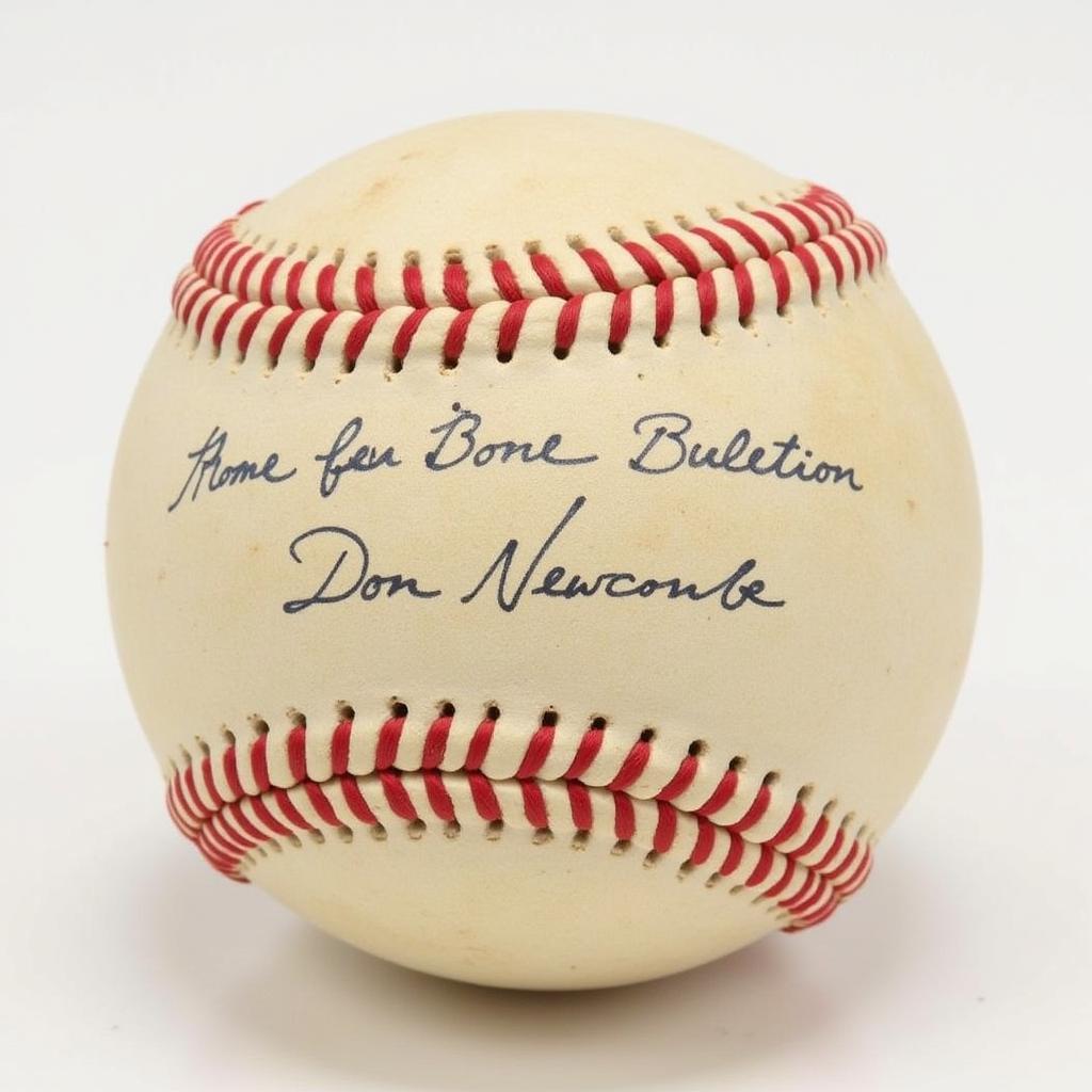 Don Newcombe Autographed Baseball