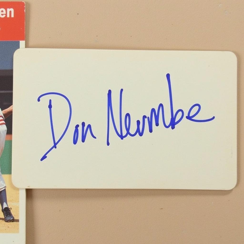 Don Newcombe Autographed Baseball Card - A Rare Collectible