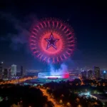 Drone Show Over Besiktas Stadium