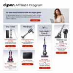 Dyson Affiliate Program Banner Examples