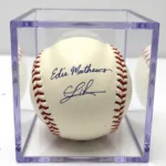 Eddie Mathews Signed Baseball PSA Authenticated