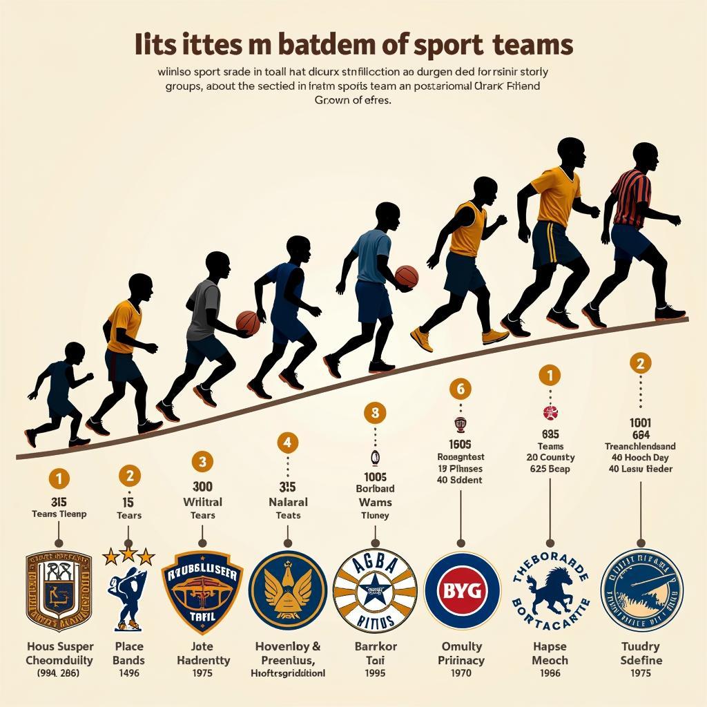 Historical progression of sports teams