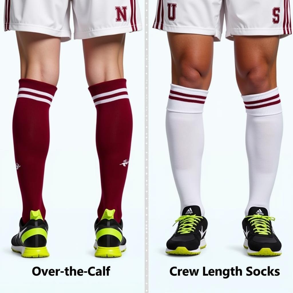 Field Hockey Socks Height Comparison