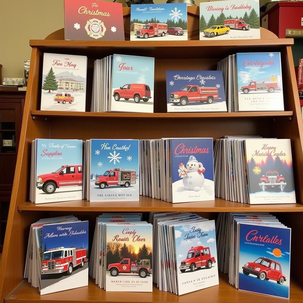 Fireman Christmas Cards from Local Fire Station