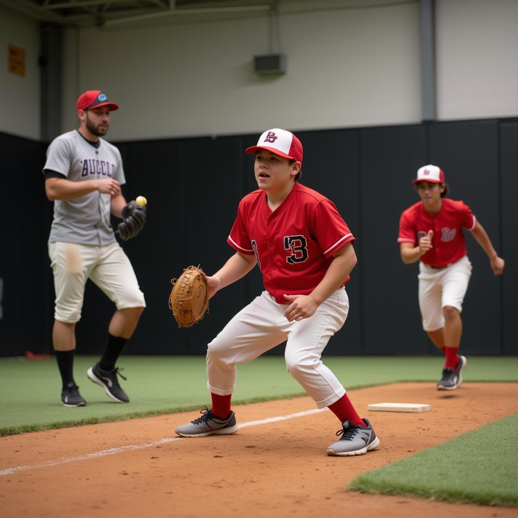 First Indoor Baseball Game