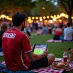 Besiktas Fan Enjoying Friday Nights in the Park Napa