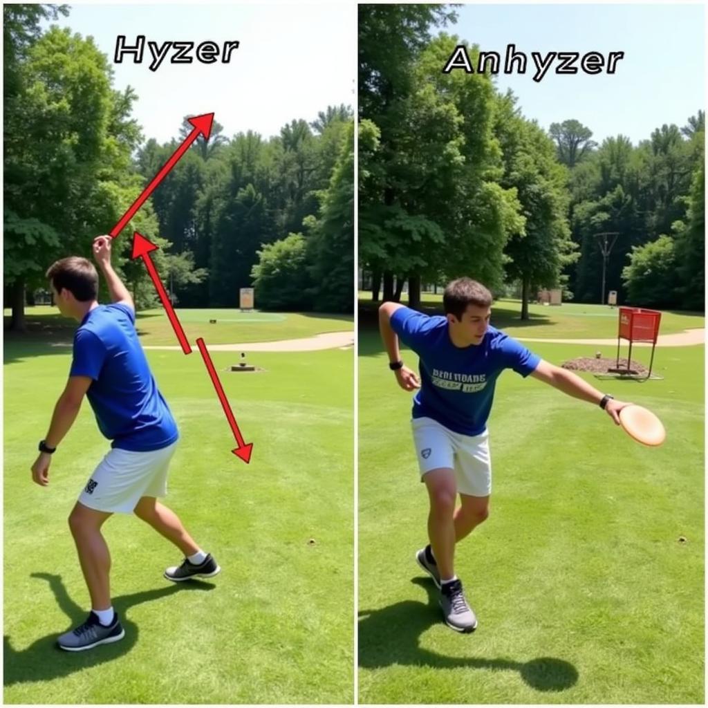 Comparing Hyzer and Anhyzer Throws in Disc Golf