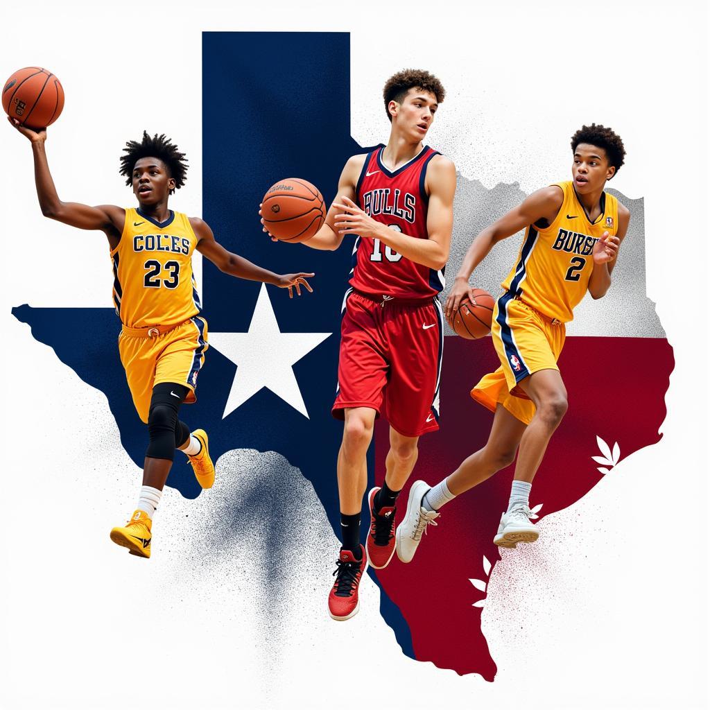 Images of Young and Upcoming Texas Basketball Players