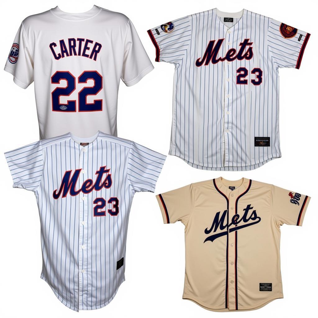 A Collection of Mets Gary Carter Jerseys