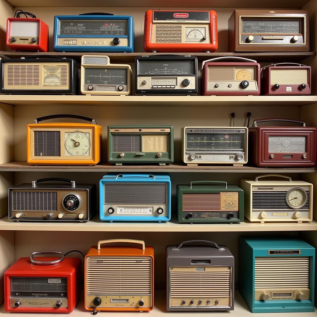 A Collection of Vintage General Electric Portable Radios