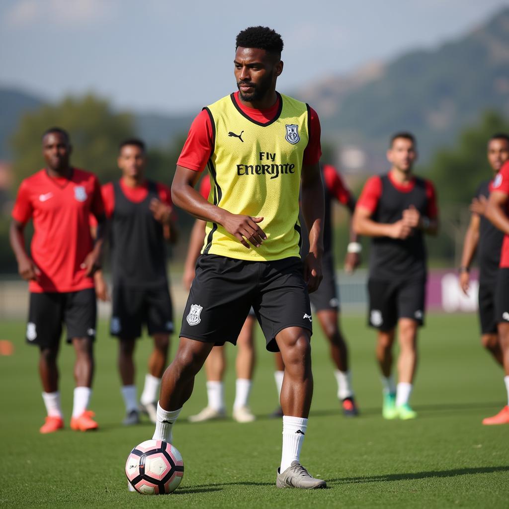 Givson Training with Besiktas