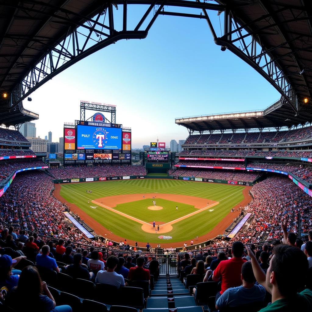 Globe Life Field Interior View During a Game