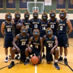 Goofy Gorillas basketball team posing for a photo