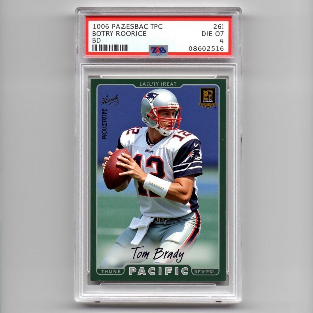 Graded Tom Brady Rookie Card Pacific