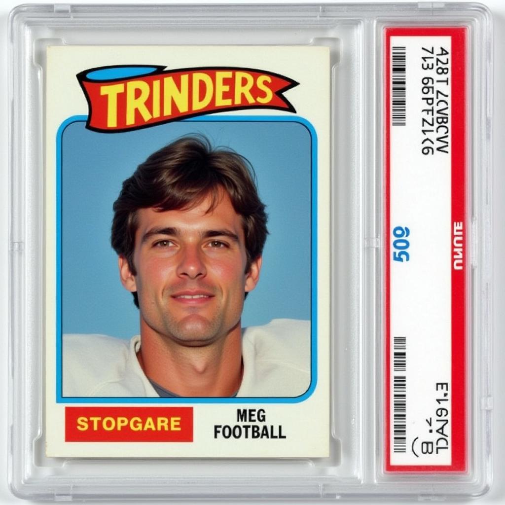 Graded Topps 1975 Football Card