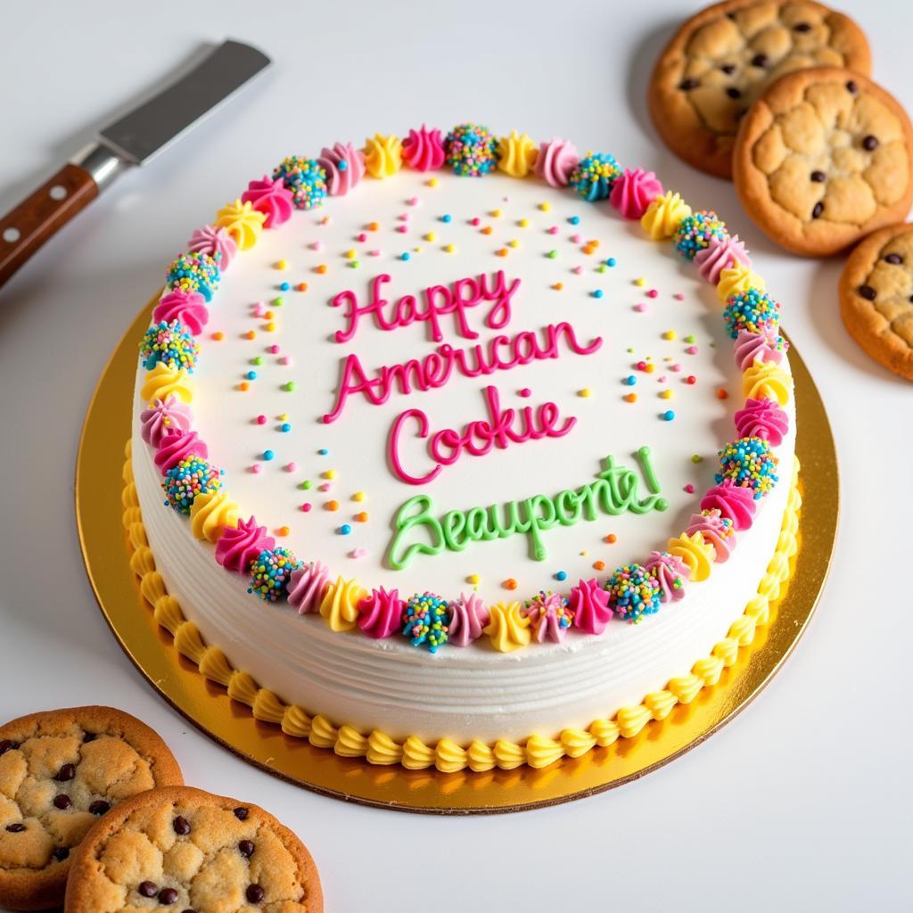 Delicious Cookie Cake from Great American Cookie Company Beaumont TX