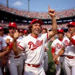 Greg Luzinski 1980 World Series Celebration Photo