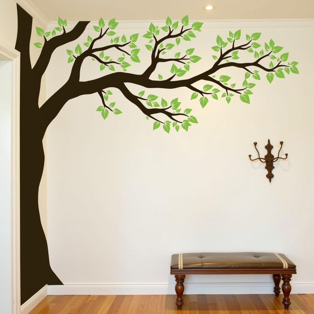 Hallway with a Tree Wall Sticker