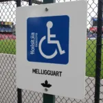 Handicap Seating Sign at Vodafone Park