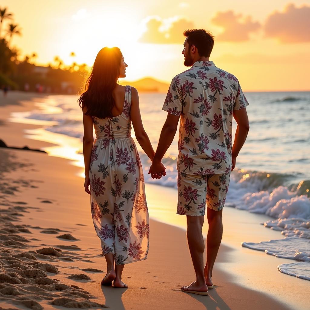 Hawaiian Couples Beach Outfits