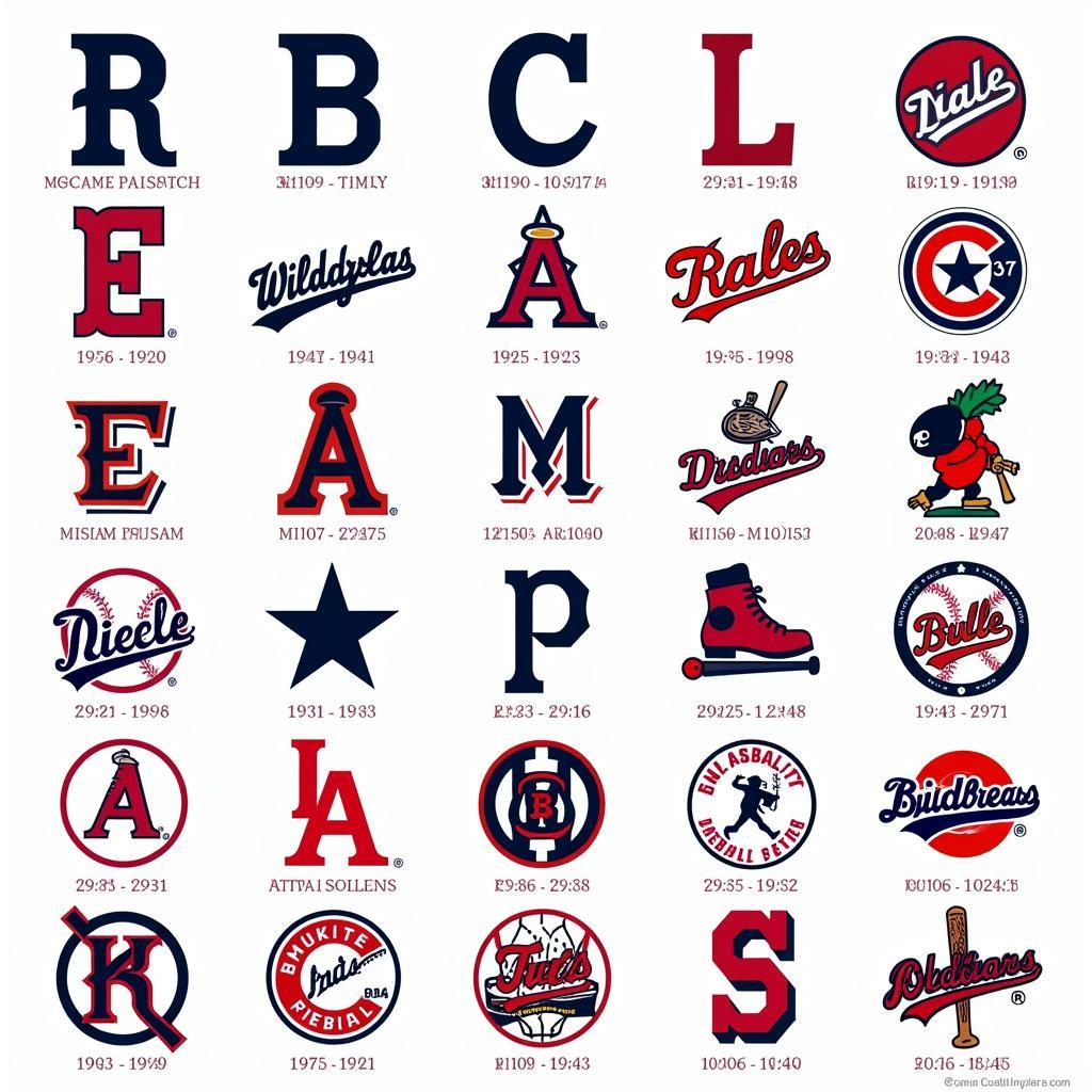 Evolution of Historic Baseball Logos