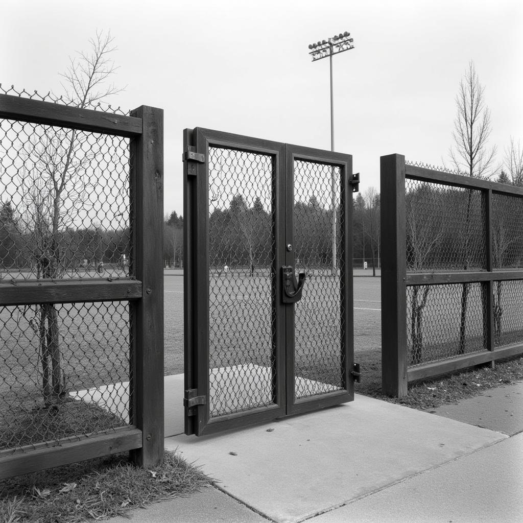 Historic Image of the Original Bull Pen Gates at Inönü Stadium