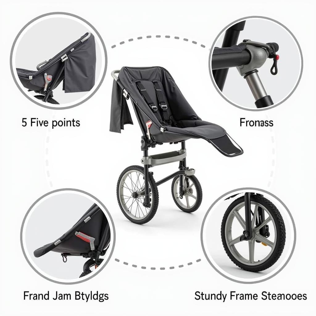 Hot Mom 3 in 1 Stroller Safety Features