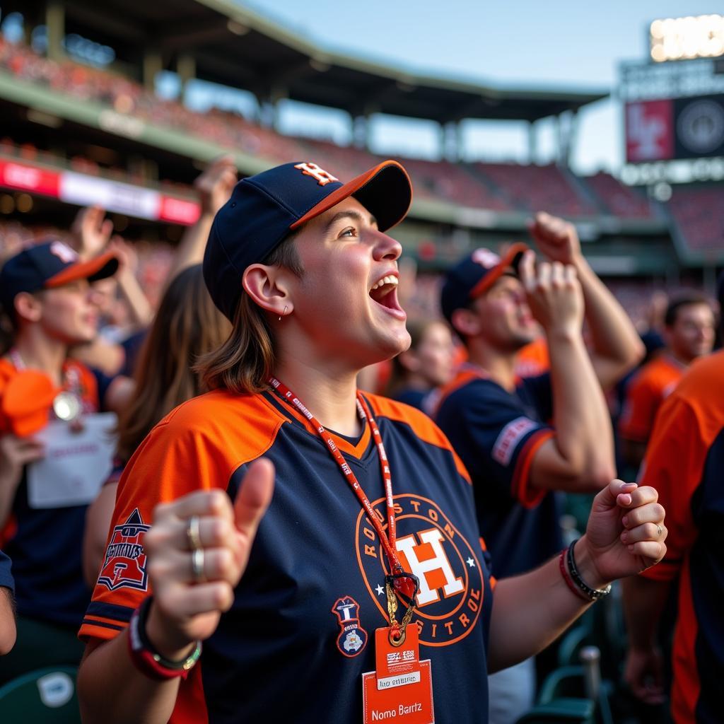 Houston Astros Fan at Minute Maid Park