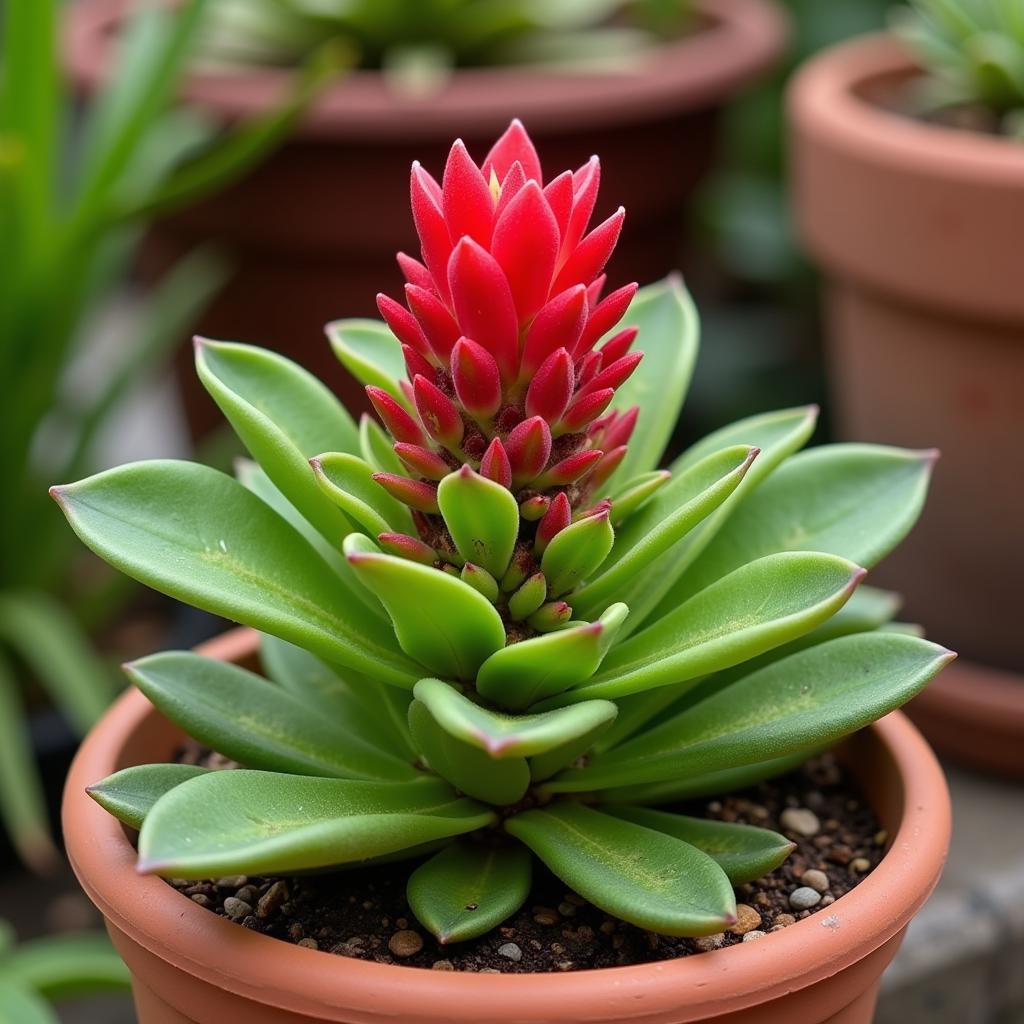 Ice Plant Red Spike in a Container