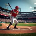 Infinite Baseball Possibilities: A batter steps up to the plate, the stadium lights shining down. The catcher gives the sign, the pitcher winds up… and the possibilities are endless.