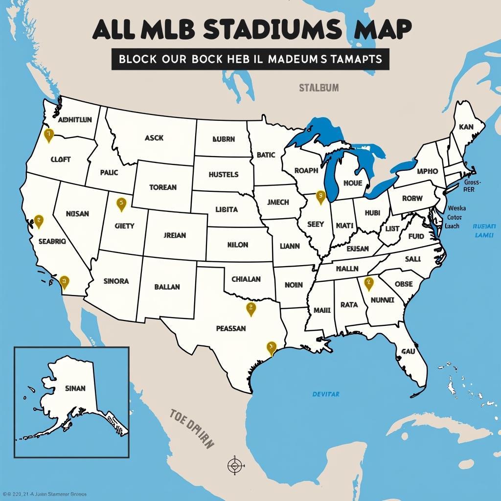 Interactive MLB Stadium Map with Team Information