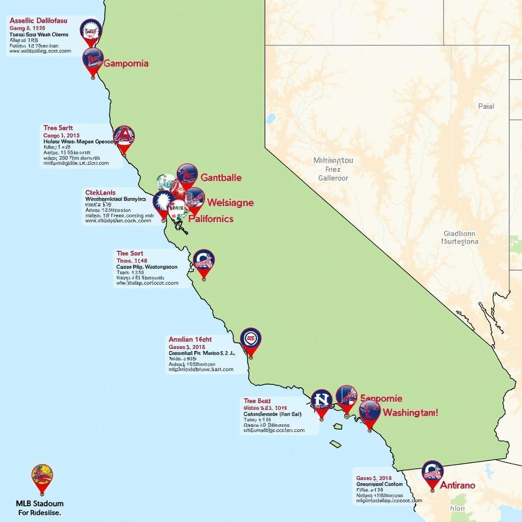 Interactive MLB Team Map