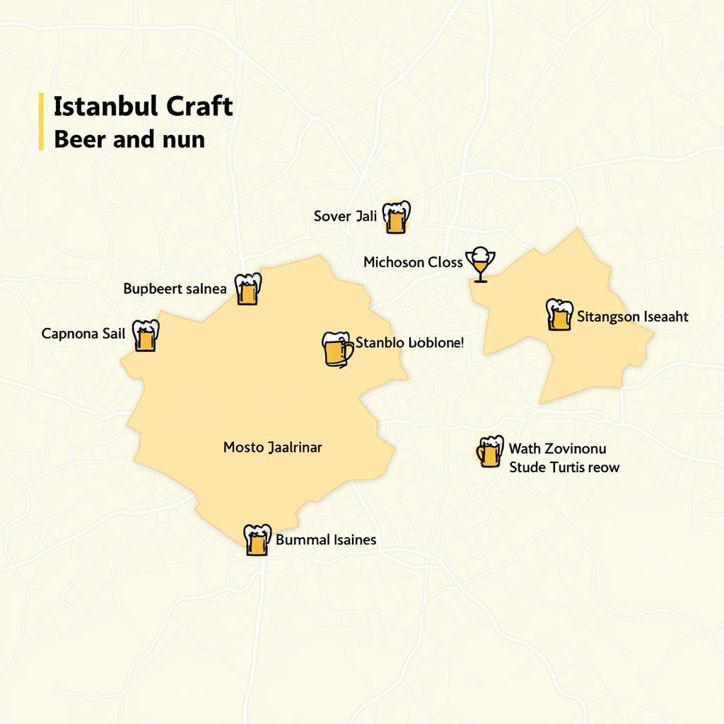 Istanbul IPA bars map