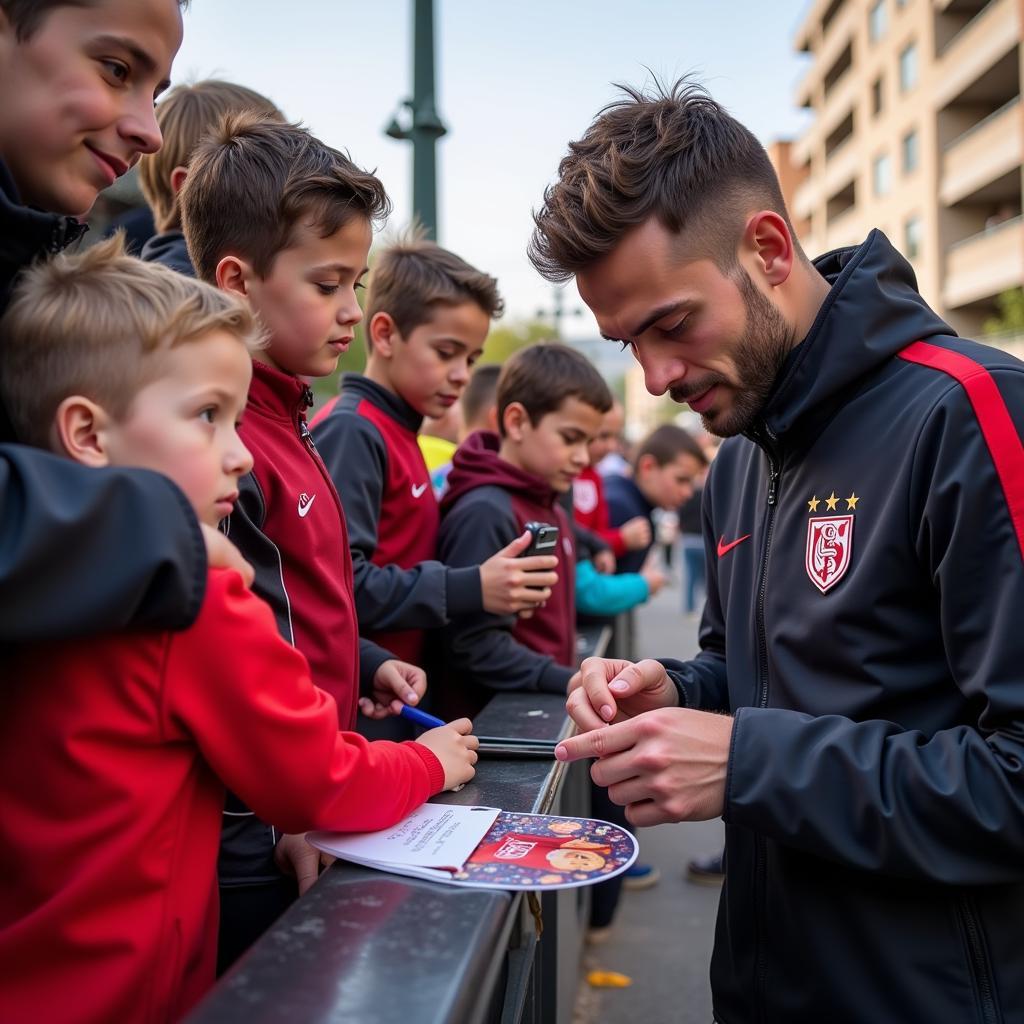 Jackson Merrill Interacting with Besiktas Fans