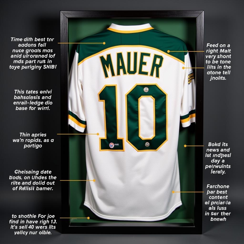 Joe Mauer Signed Jersey Display Case Example