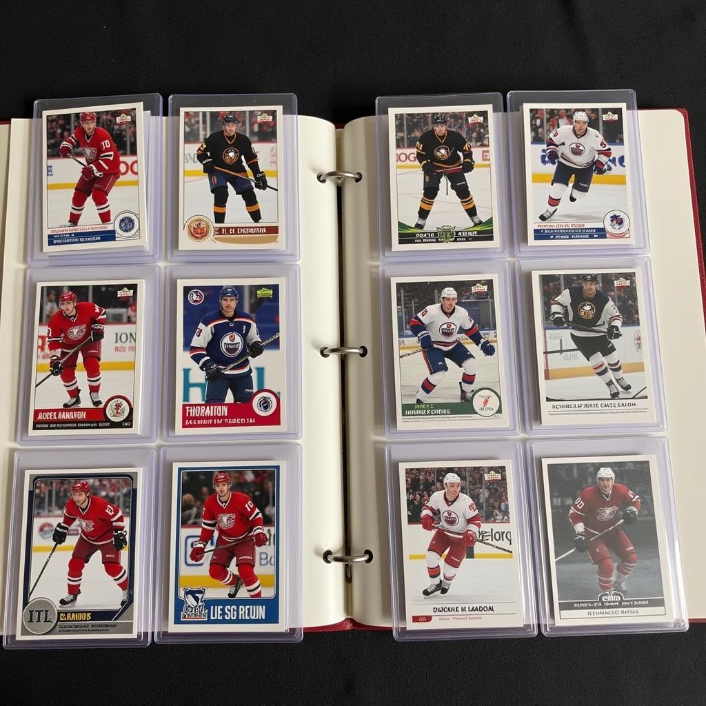 Joe Thornton Rookie Card Collection Display