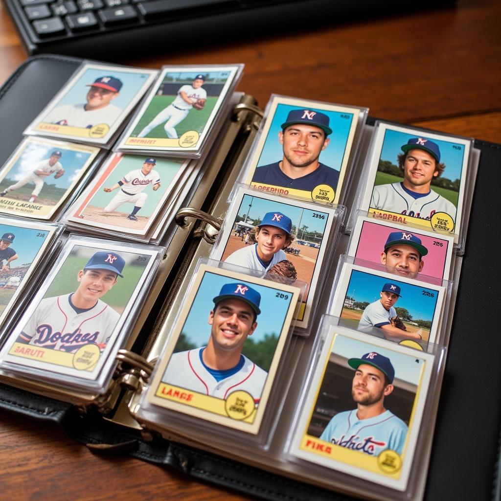 Joey Loperfido Baseball Card Collection Display