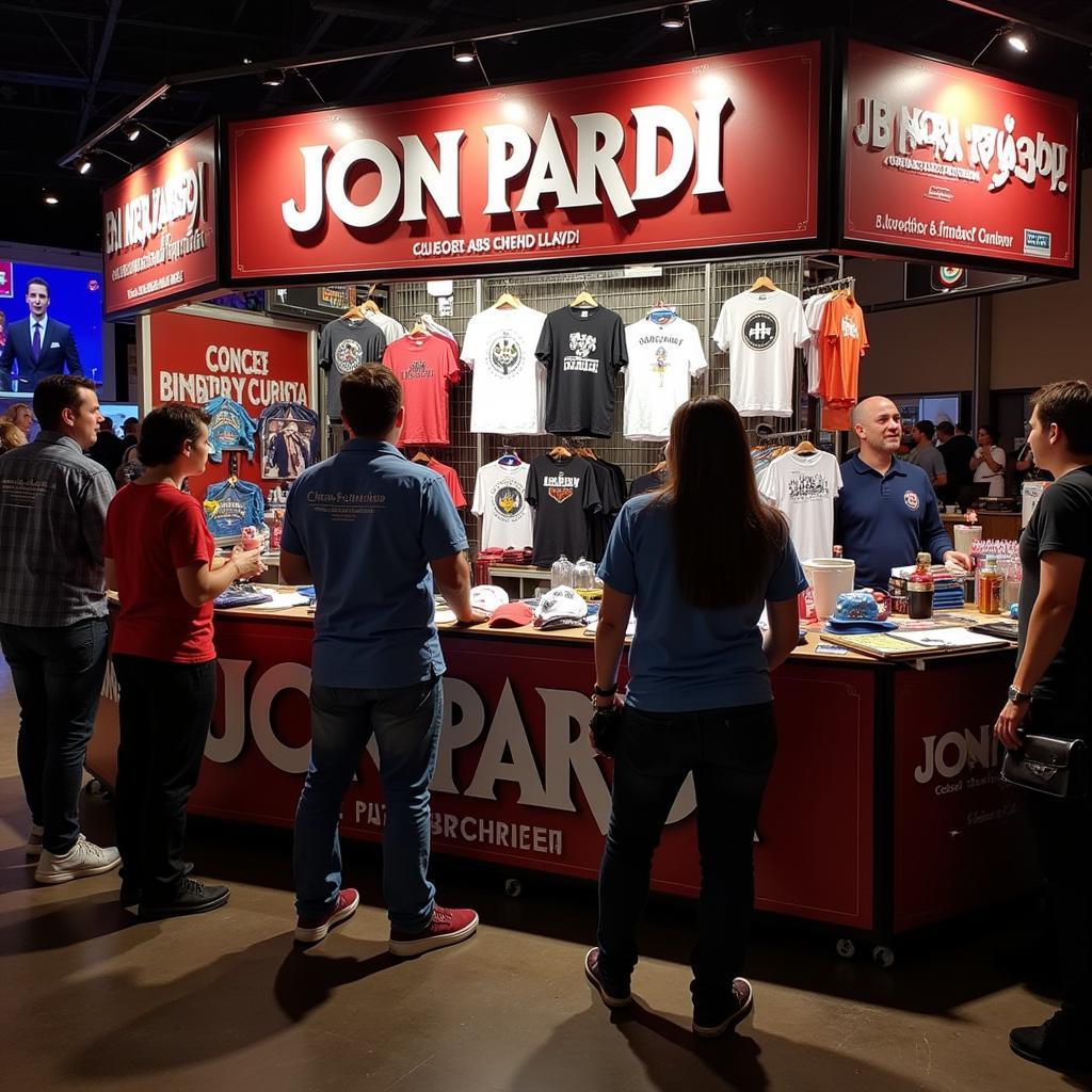 Jon Pardi Concert Merchandise Booth