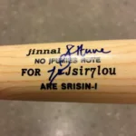 Jose Altuve Signed Bat Closeup