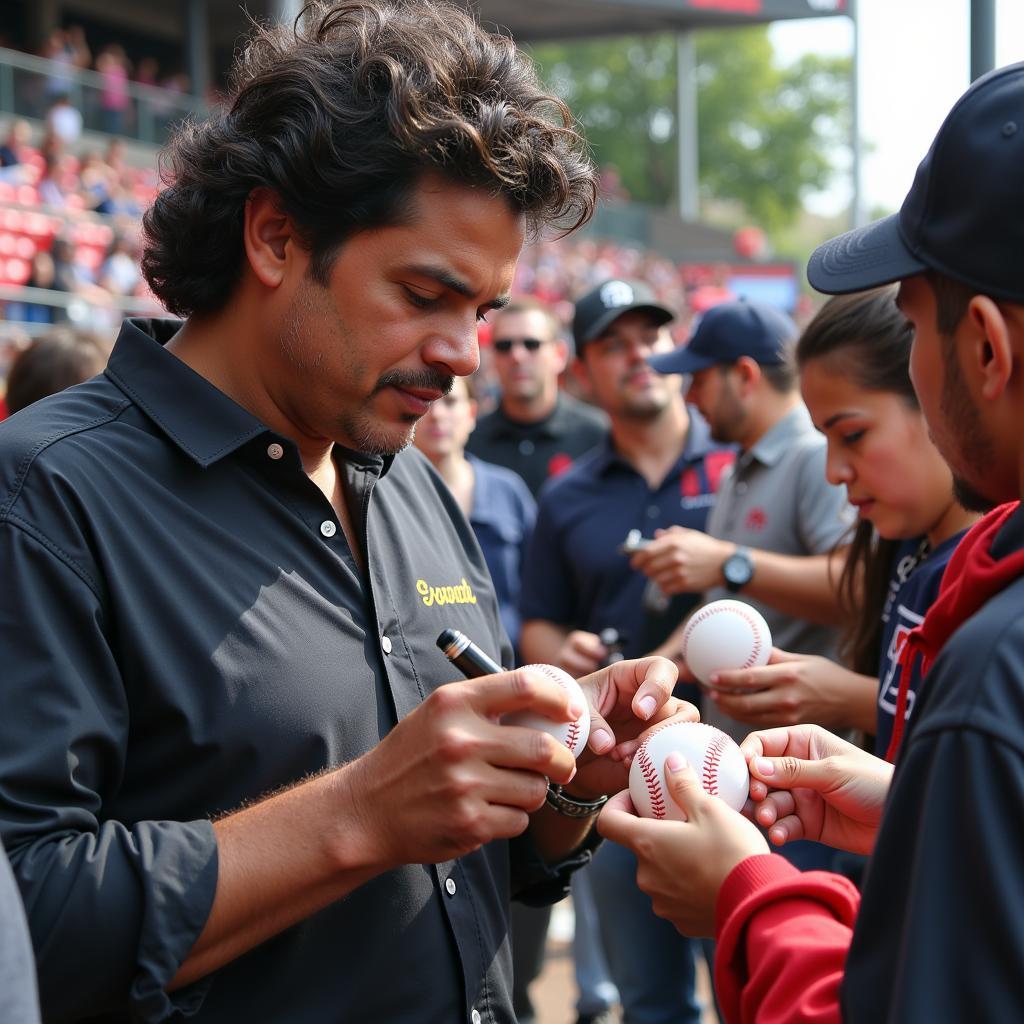 Jose Canseco Signing Autographs at Event