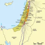 Map of Manasseh's Territory in Joshua 17