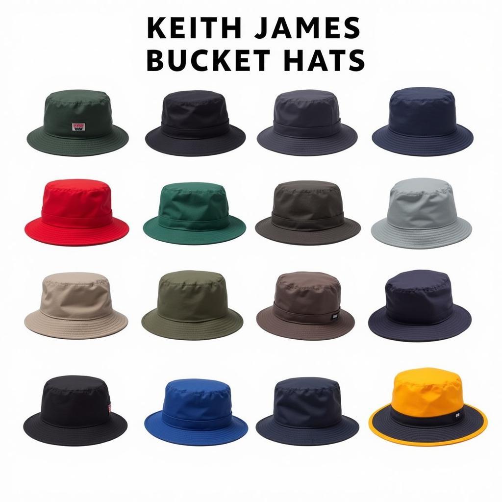 Variety of Keith James Bucket Hat Styles