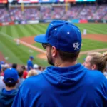 Kentucky Baseball Hat Fan at a Game