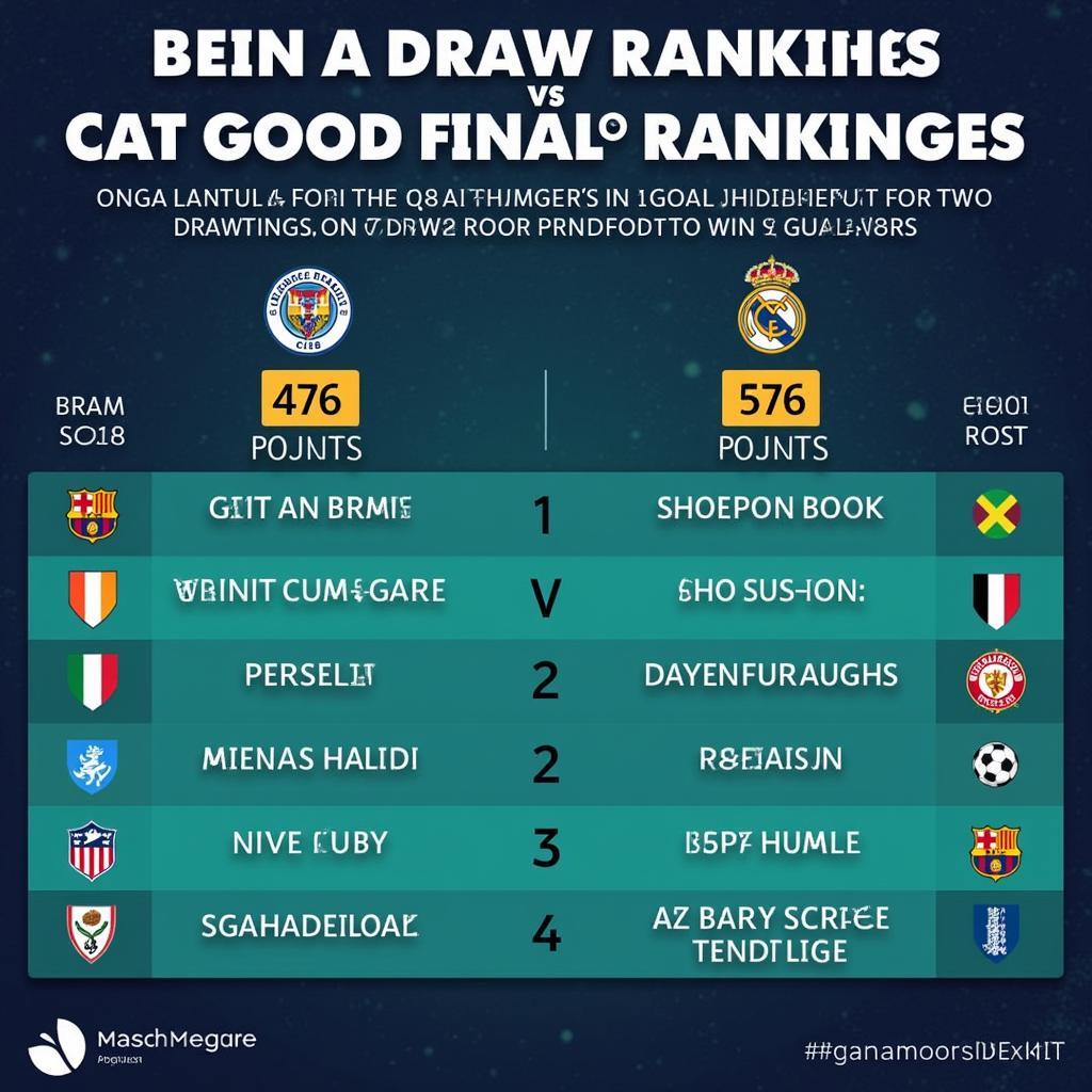 Impact of a League Draw on Standings