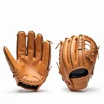 Left and right hand baseball gloves for different handedness in baseball.