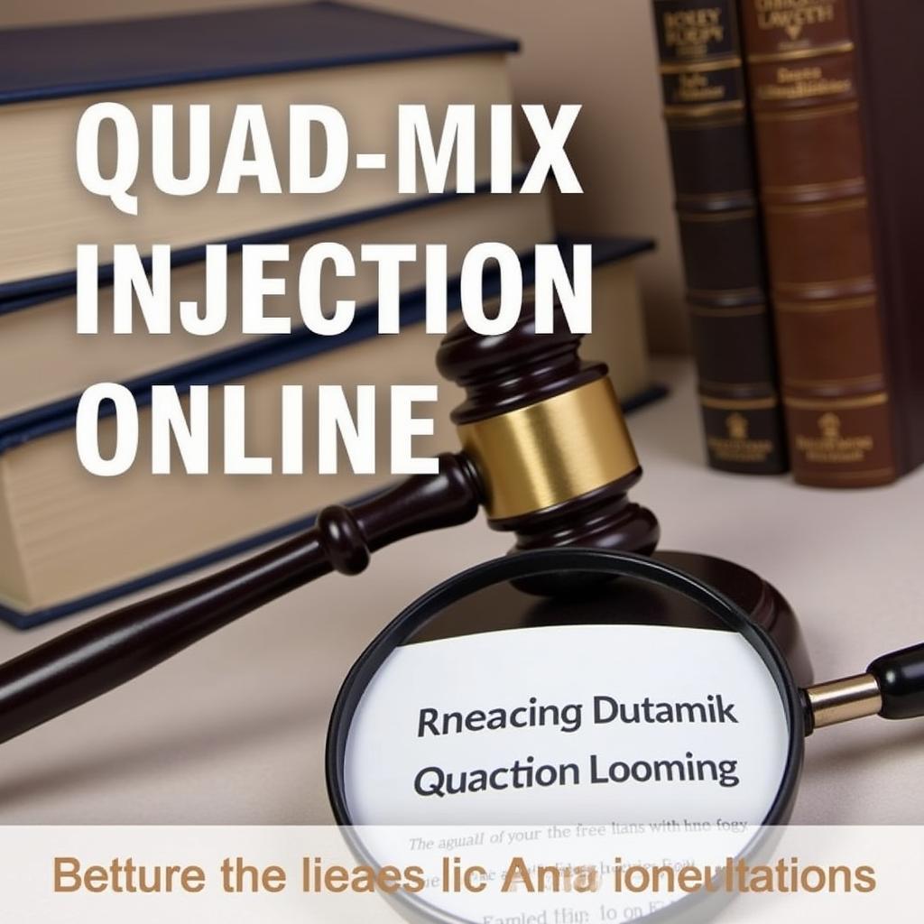 Legal Considerations and Regulations for Buying Quad-Mix Injections Online