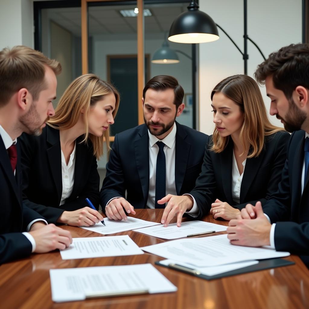 Legal Team Meeting Discussing Strategy