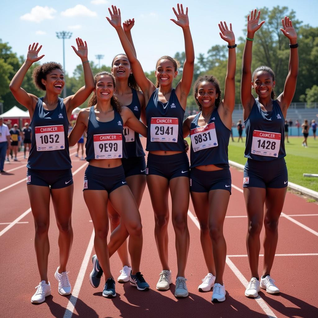 LL League Track and Field Celebration