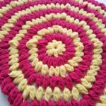 Close-up view of a lollipop blanket showcasing its intricate spiral design