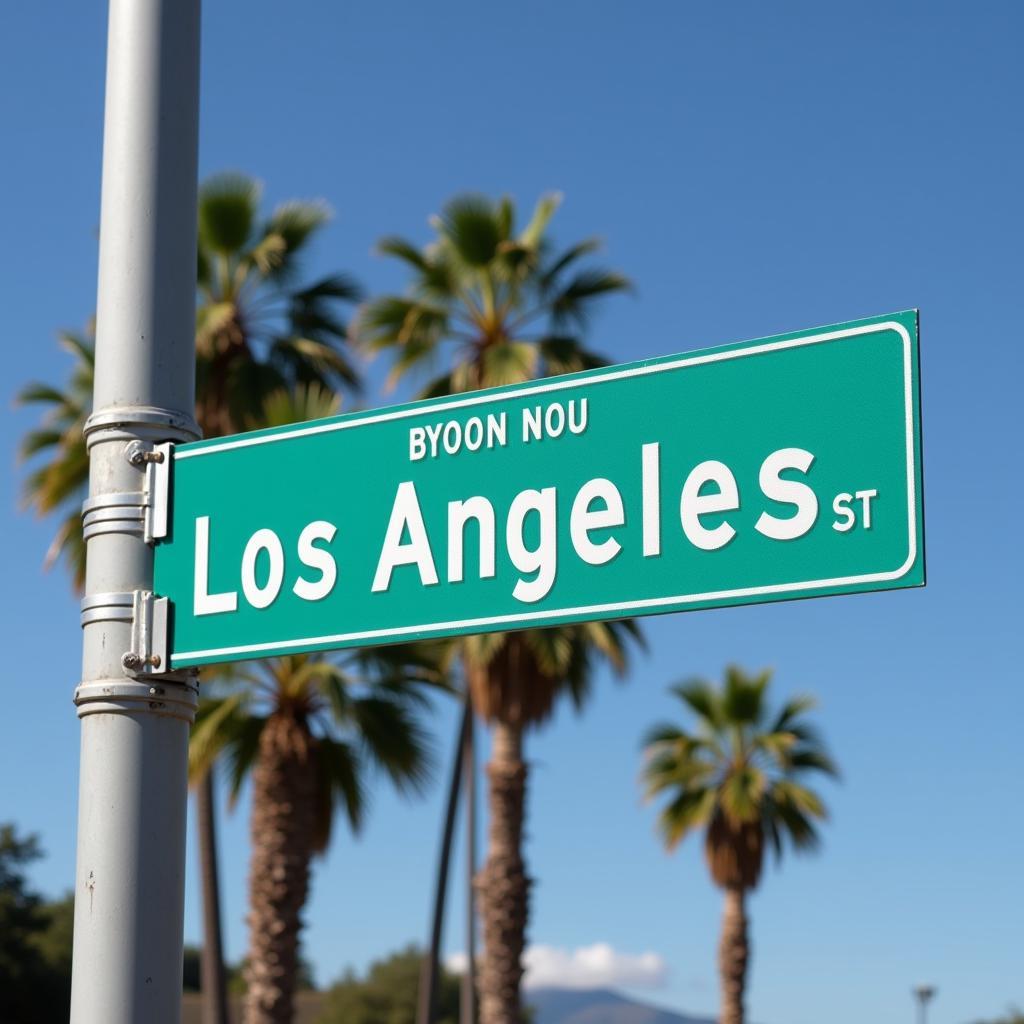 Los Angeles Street Sign